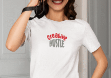 The "Creative Hustle" Essential Tee - Woman