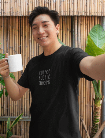 The "Coffee Hustle Cha-Ching" Tee - Man