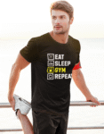 “Eat. Sleep. Gym. Repeat.” Tee - Man