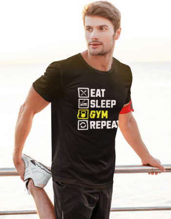 “Eat. Sleep. Gym. Repeat.” Tee - Man