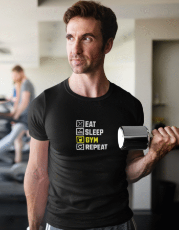 “Eat. Sleep. Gym. Repeat.” Tee - Man
