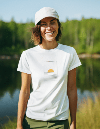 “Sunset Stillness” Tee - Woman